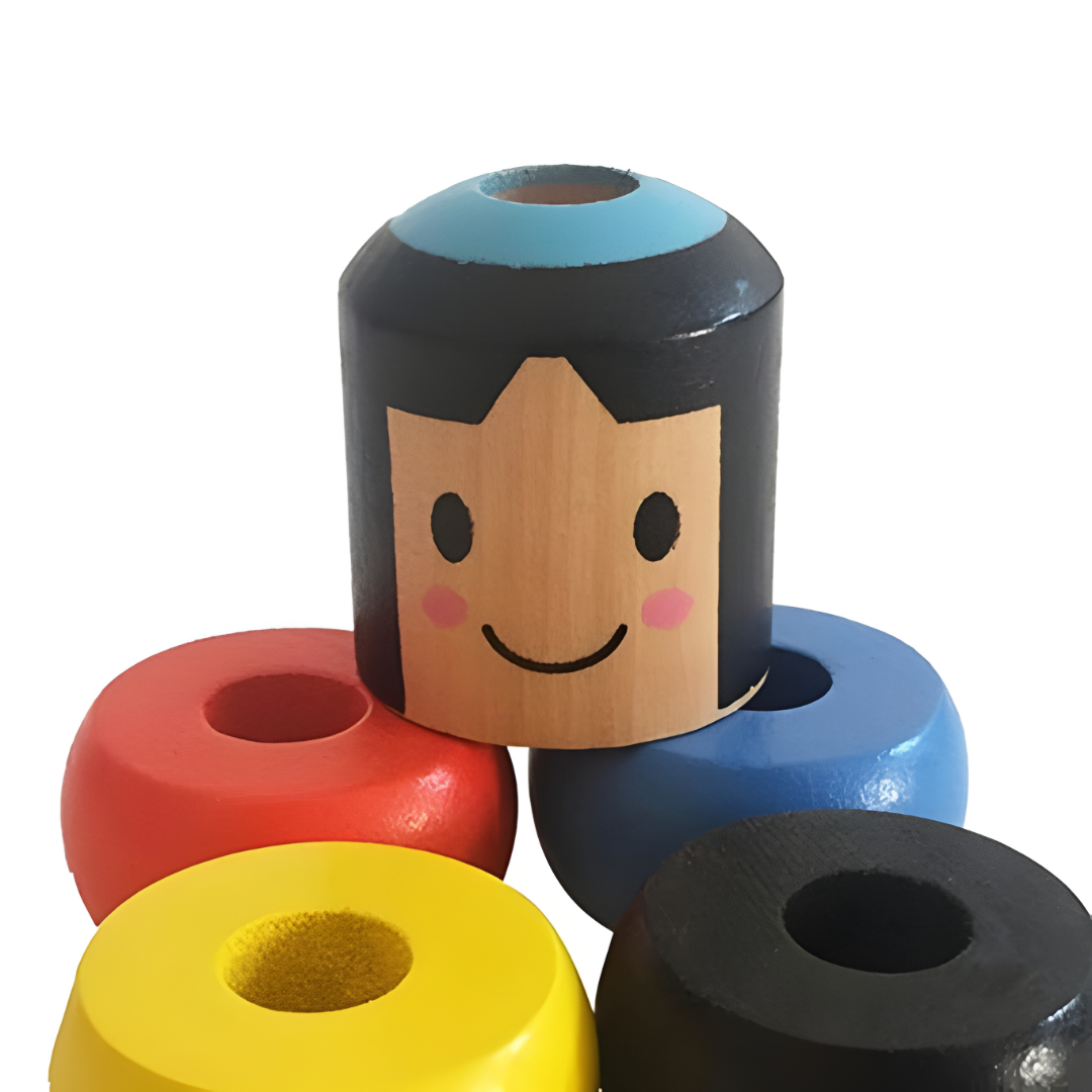 🪵 Unbreakable Immortal Wooden Man – Magic Balancing Toy for Kids