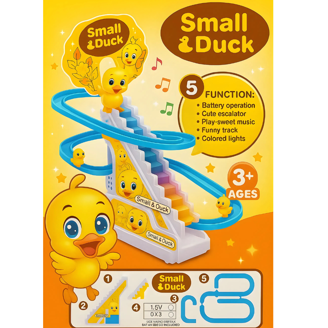 🦆 Small Duck Track Toy – Climbing Duck Adventure Playset 🎢