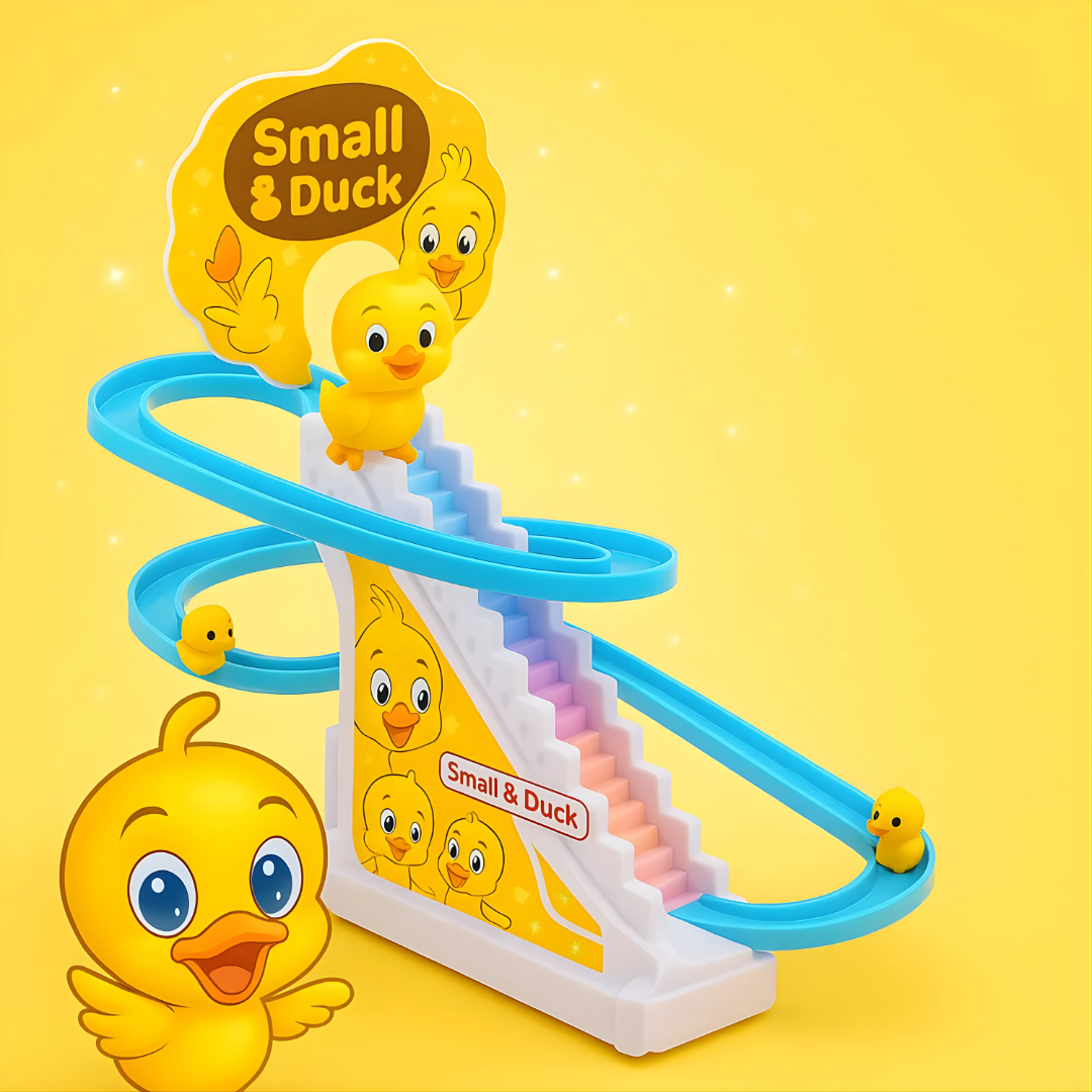 🦆 Small Duck Track Toy – Climbing Duck Adventure Playset 🎢