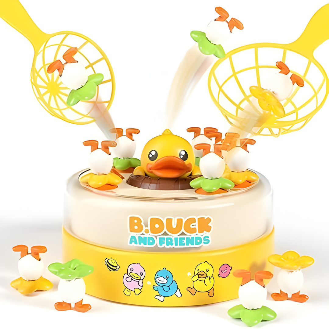 B.Duck Bounce & Catch Board Game – Fun Duck Toss Skill Game for Kids 🦆🎯
