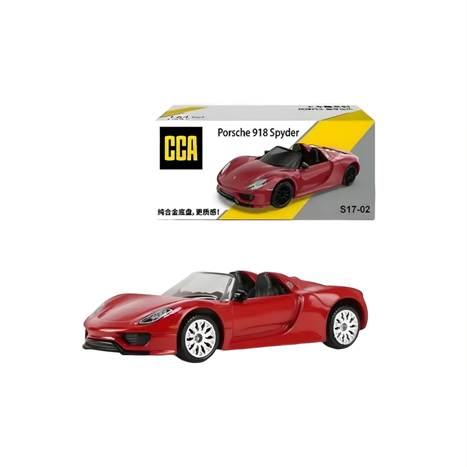 🏎️ CCA Porsche 918 Spyder 1:61 Scale Diecast Model Car and 🏁 CCA McLaren 765LT 1:64 Scale Diecast Model Car