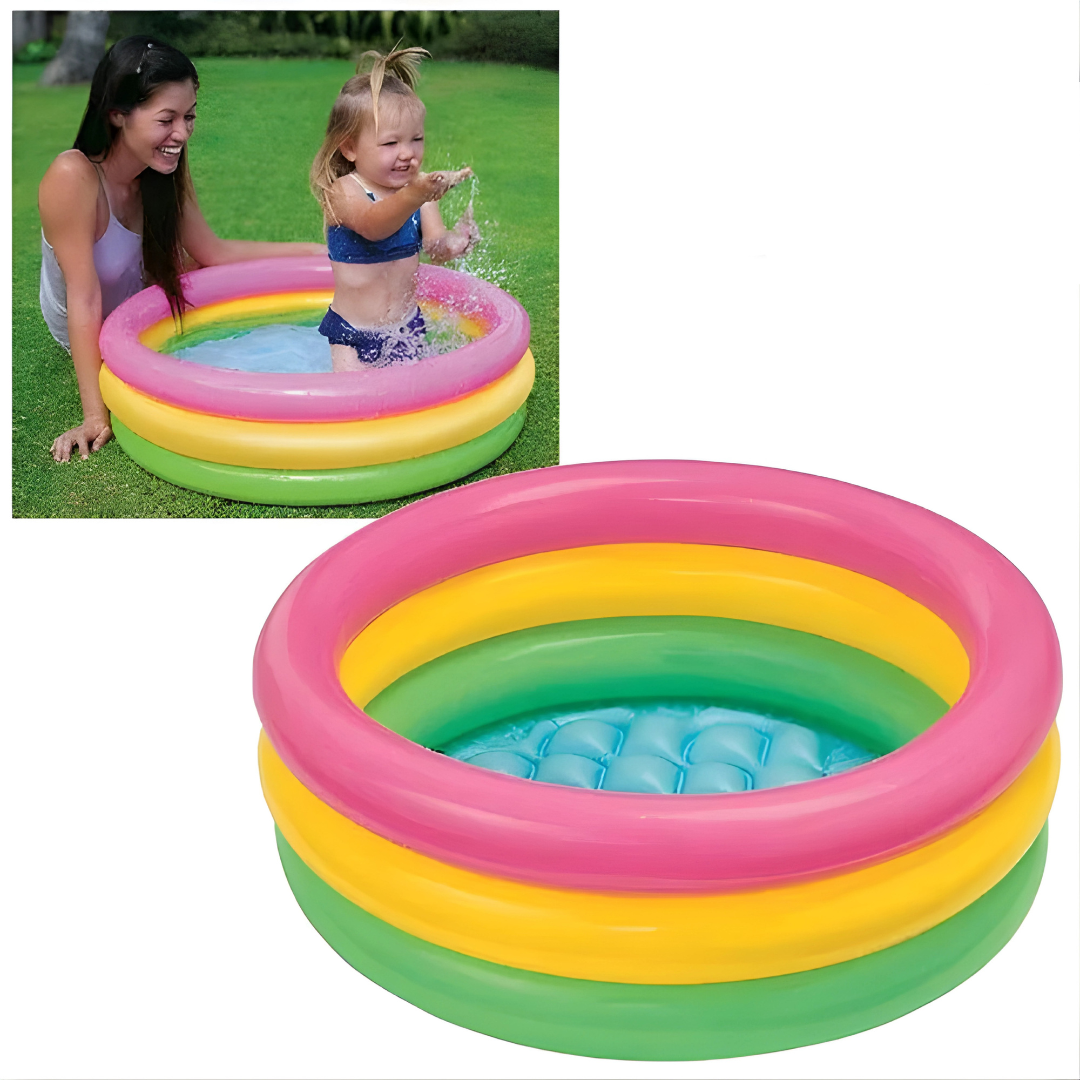 🛁🌈 Wet Set Collection Kids Bath Tub – Multicolor Fun Baby Bath Tub (61 x 22 cm)