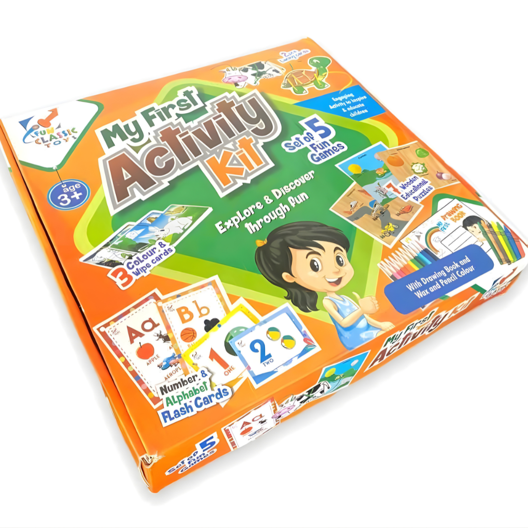 🎨 My First Activity Kit for Kids (Age 3+) – 5-in-1 Educational Fun Learning Set for Toddlers