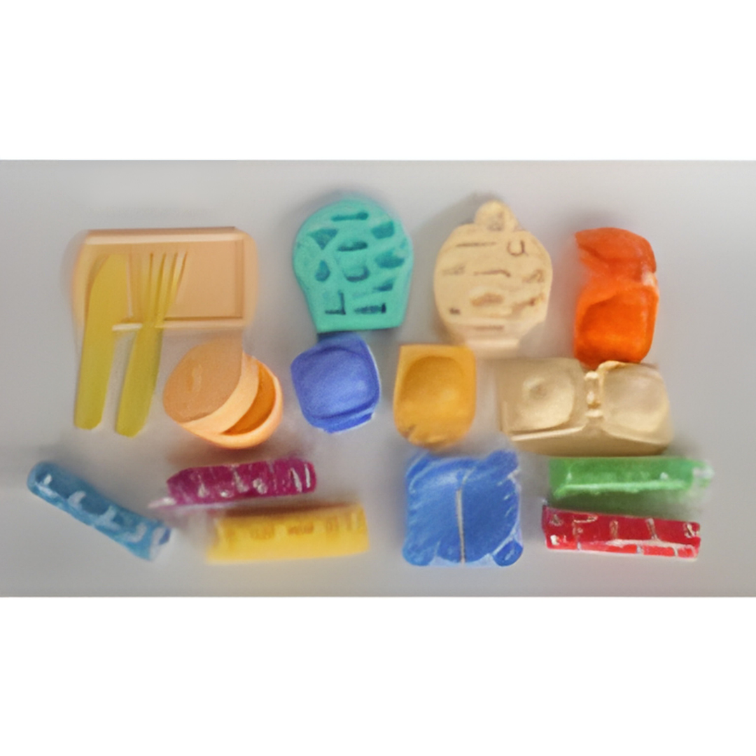 🍪 DIY Snack Play Dough Set – Creative Food-Themed Modeling Clay Kit for Kids 🍩With Random Colors