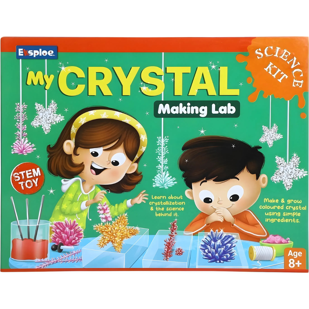 🔬 Crystal Making Lab – DIY STEM Science Experiment Kit 💎