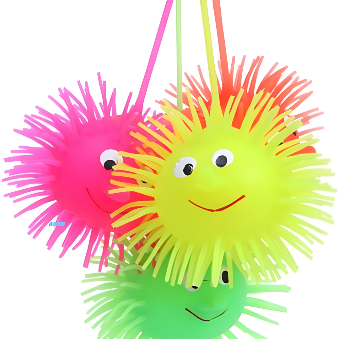 ✨ Flash Hair Ball / Puffer Ball Toy – Soft, Bouncy & Fun ✨