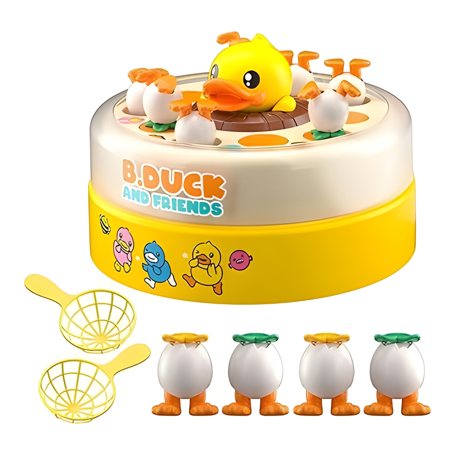 B.Duck Bounce & Catch Board Game – Fun Duck Toss Skill Game for Kids 🦆🎯