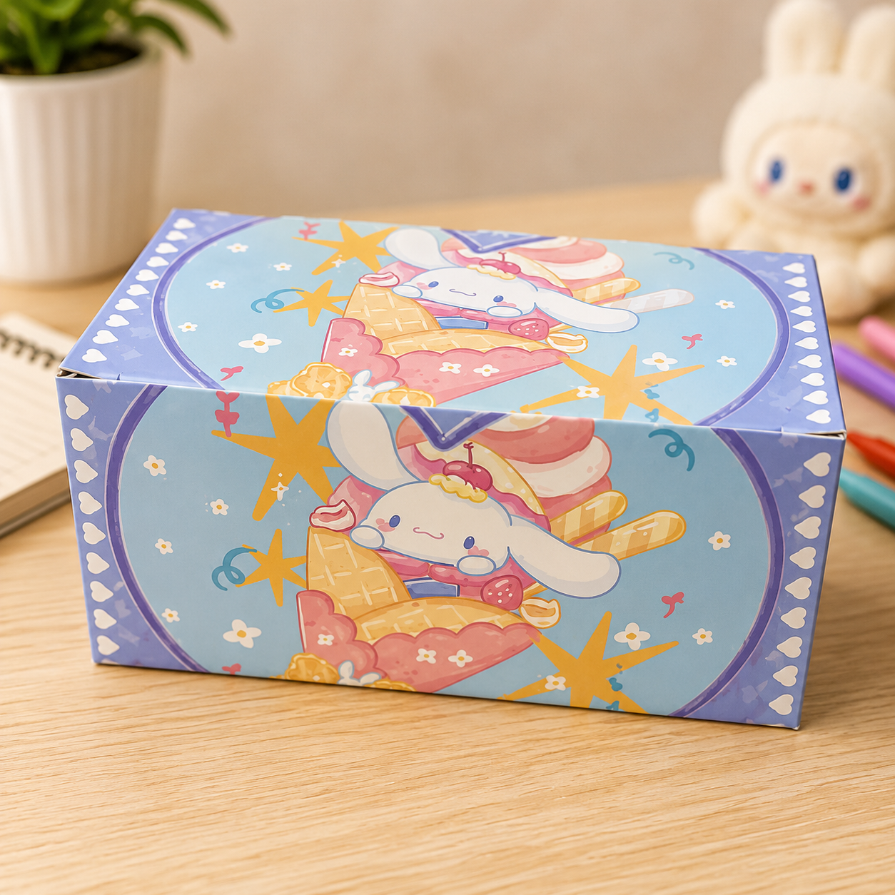 ffoldable plastic desktop stroage box