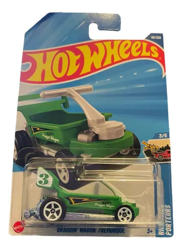 🔥🚗 Hot Wheels Draggin’ Wagon Remorque | Classic Panel Van Die-Cast Car (1:64 Scale) 🚗🔥