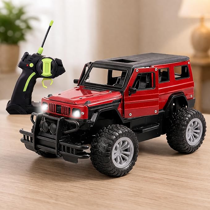 equipped with 4WD System spring loaded off_road suspension, high traction rubber tires designed to climb obstacles
