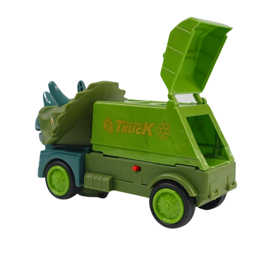 Kidsbestie-Dino Sanitation Truck with Light, Music for Children
