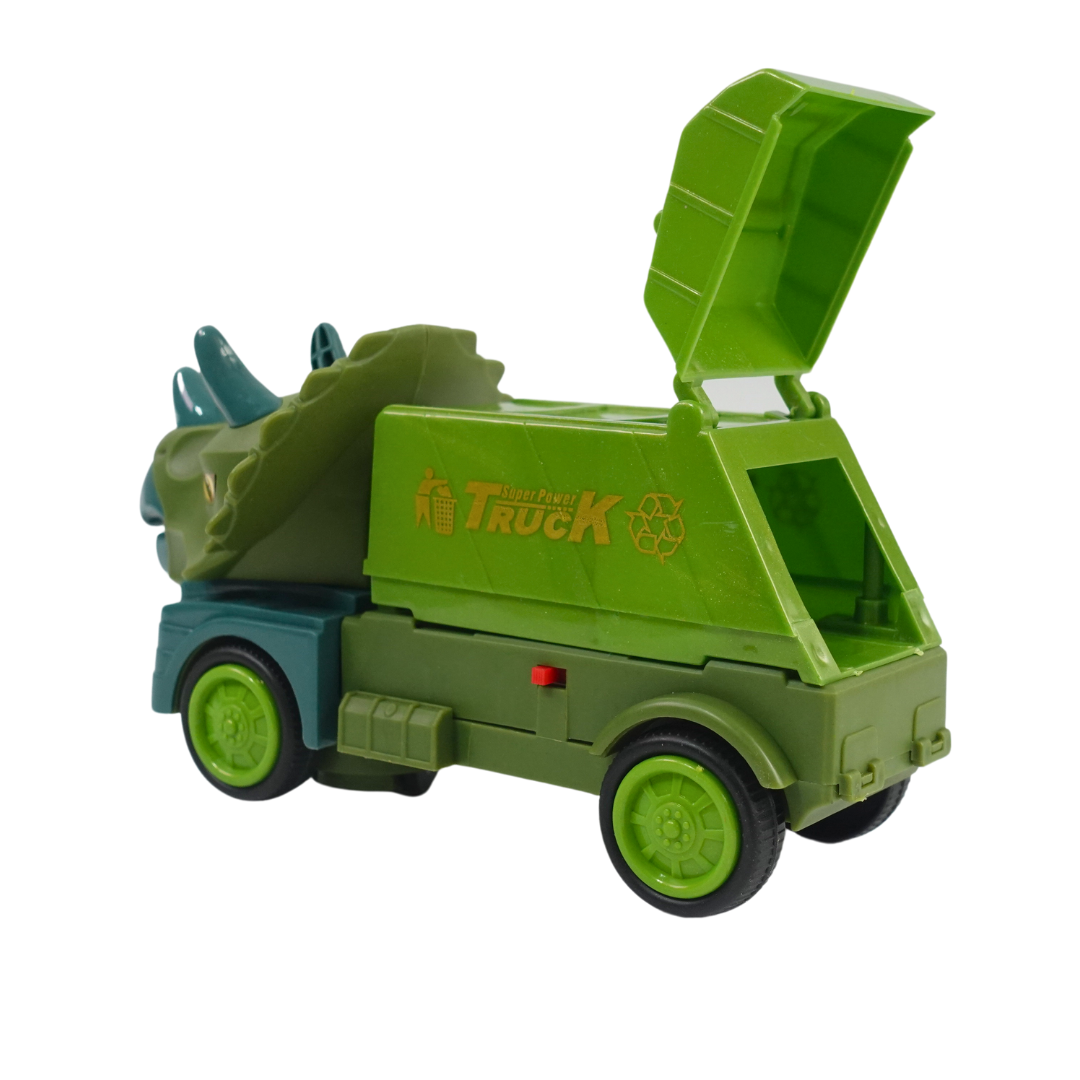 Kidsbestie-Dino Sanitation Truck with Light, Music for Children