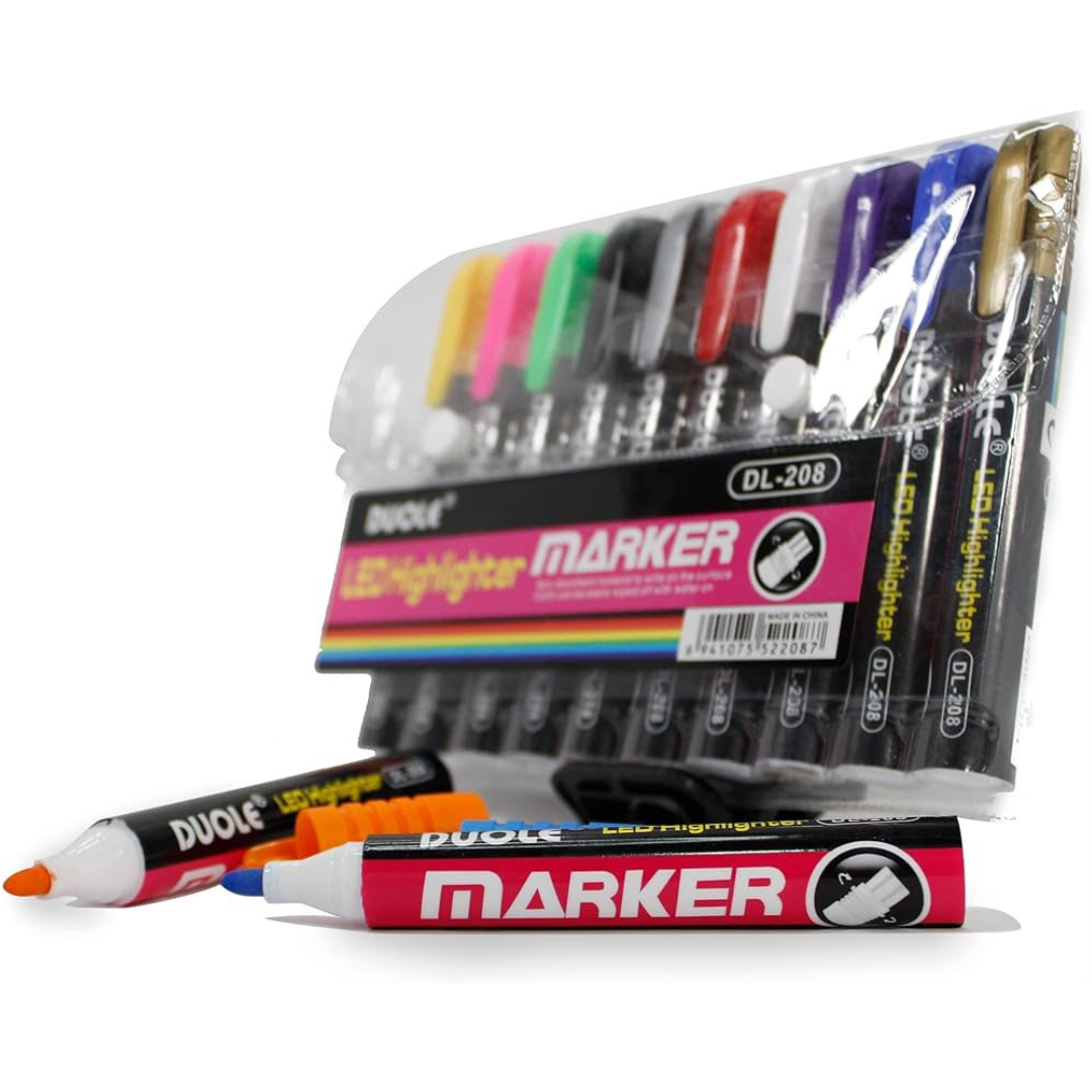 Fluorescent  markers specially use on glass, windows, and PVC Bubble ballons
