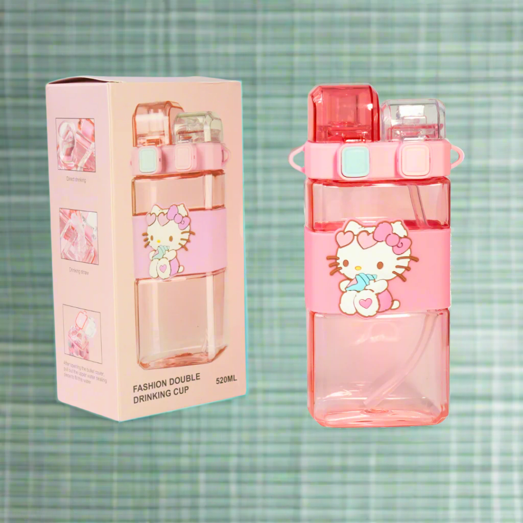 Kidsbestie-Fashion Double Drinking Cup Water Bottle