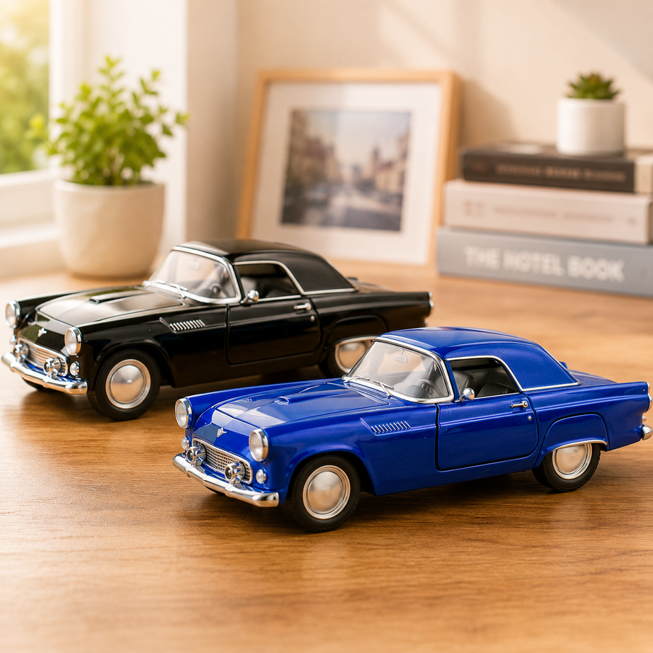 Equipped with pull back motor action and openable side doors