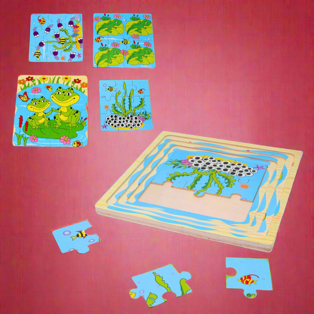 Kidsbestie-Frog/Cock Puzzle Book-1