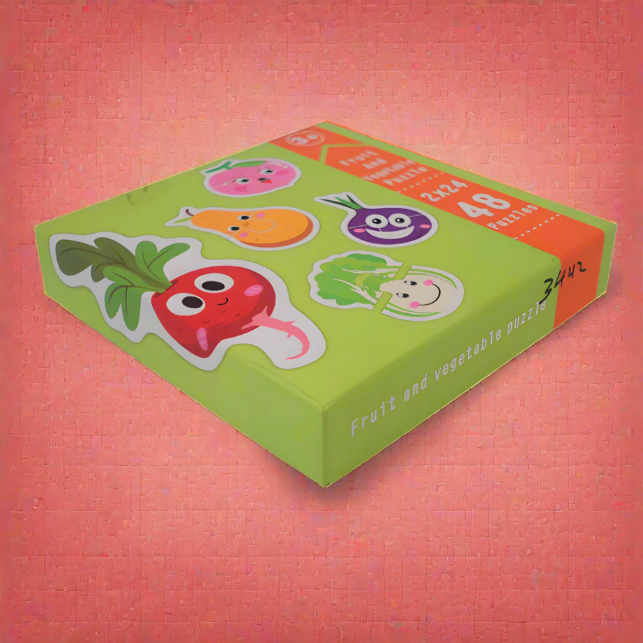 Kidsbestie-Fruits & Vegetables Jigsaw Puzzle for Kids 48 Puzzle Pieces