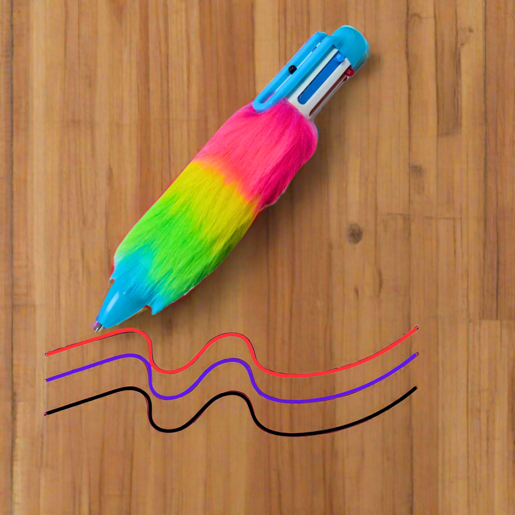 Kidsbestie-Fur Ballpoint Color Pen for Children