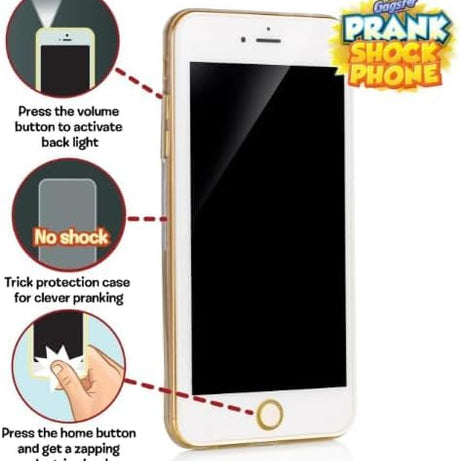 Pressing the home button delivers a mild harmless electric shock