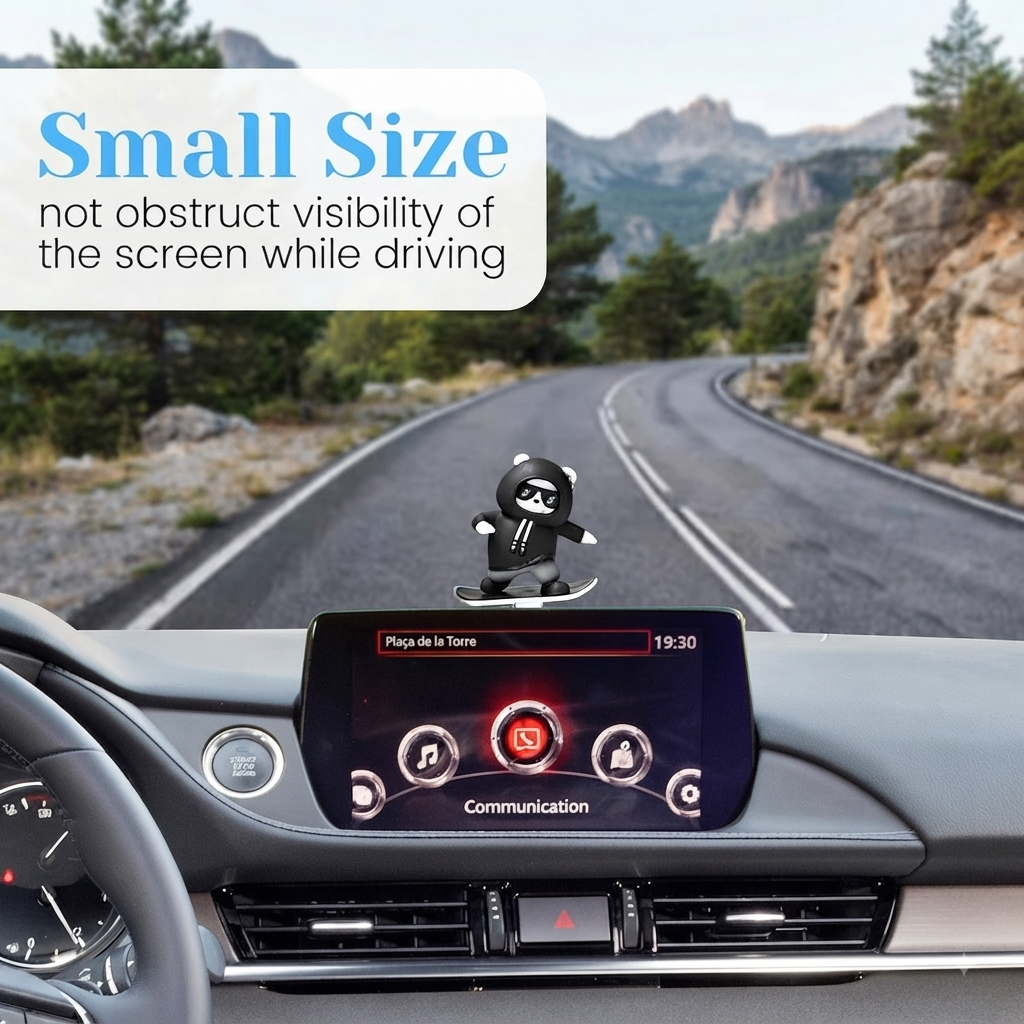 Zouivu X Bear Skateboard Dashboard Ornament