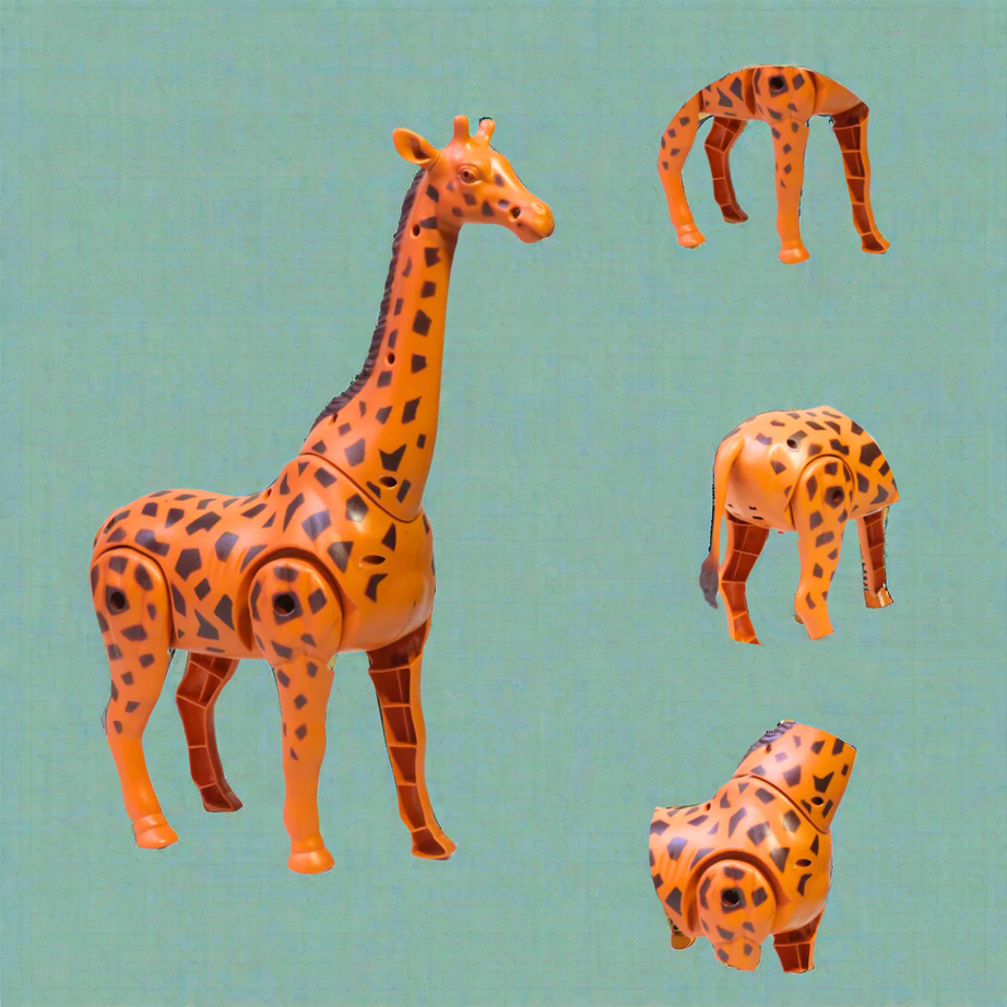 Kidsbestie-Giraffe Animal Toy with Walking and Realistic Sound, for 2+ Years