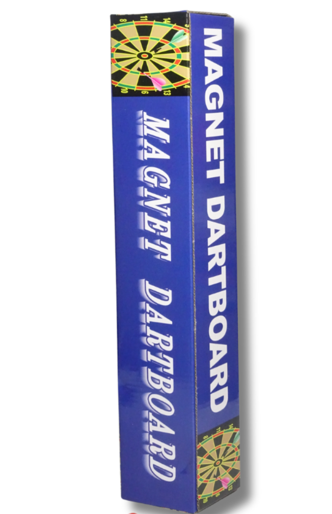 2 in 1 Magnetic Dart Board Game with 4 Magnetic Darts – Roll-Up Edition(Front & Back) | KidsBestie