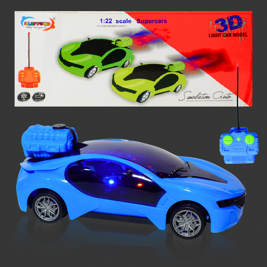 SPRAY 3D Smoke Rechargeable Type C RC Car for Kids(Random Colours)