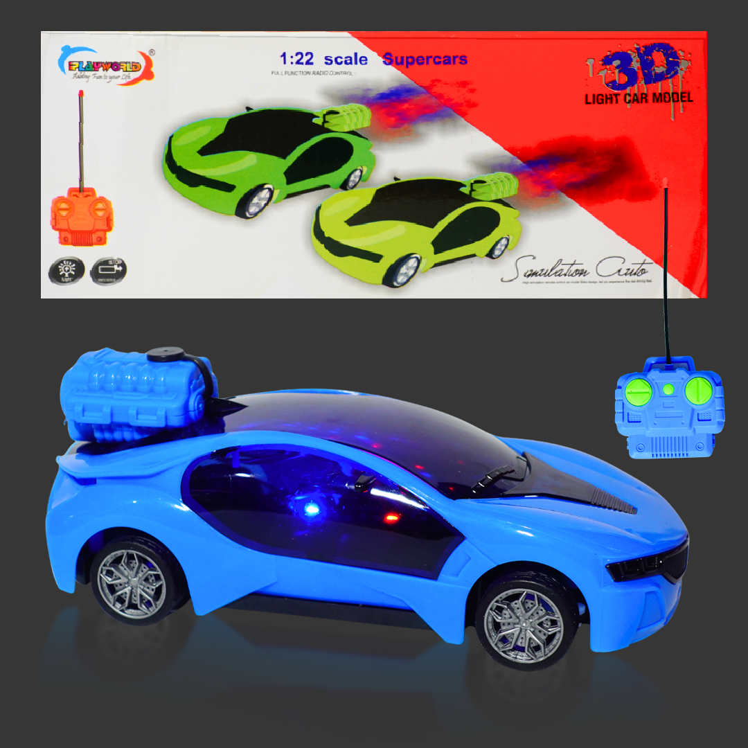SPRAY 3D Smoke Rechargeable Type C RC Car for Kids(Random Colours)