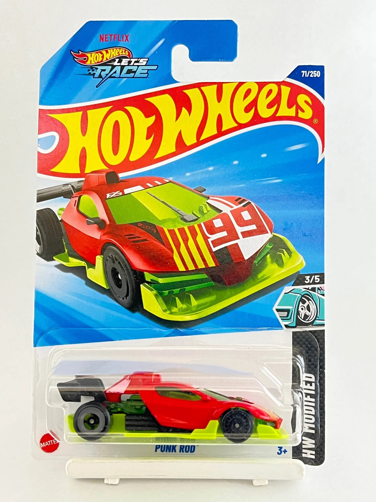 🔥🚗 Hot Wheels Punk Rod | Die-Cast Model Car – Red &amp; Green (1:64 Scale) 🚗🔥