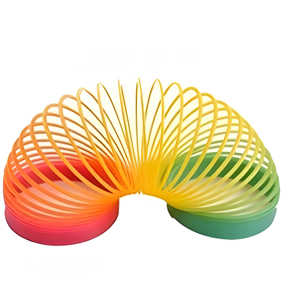 🌈 Magic Rainbow Spring Coil Toy – Colorful Stretchy Fun for Kids & Stress Relief 🎉 With Random Colors & Design
