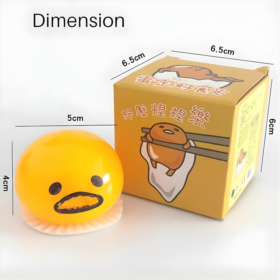 🥚 Squisy Puking Egg Yolk Stress Ball – Fun & Relaxing Toy 🤪