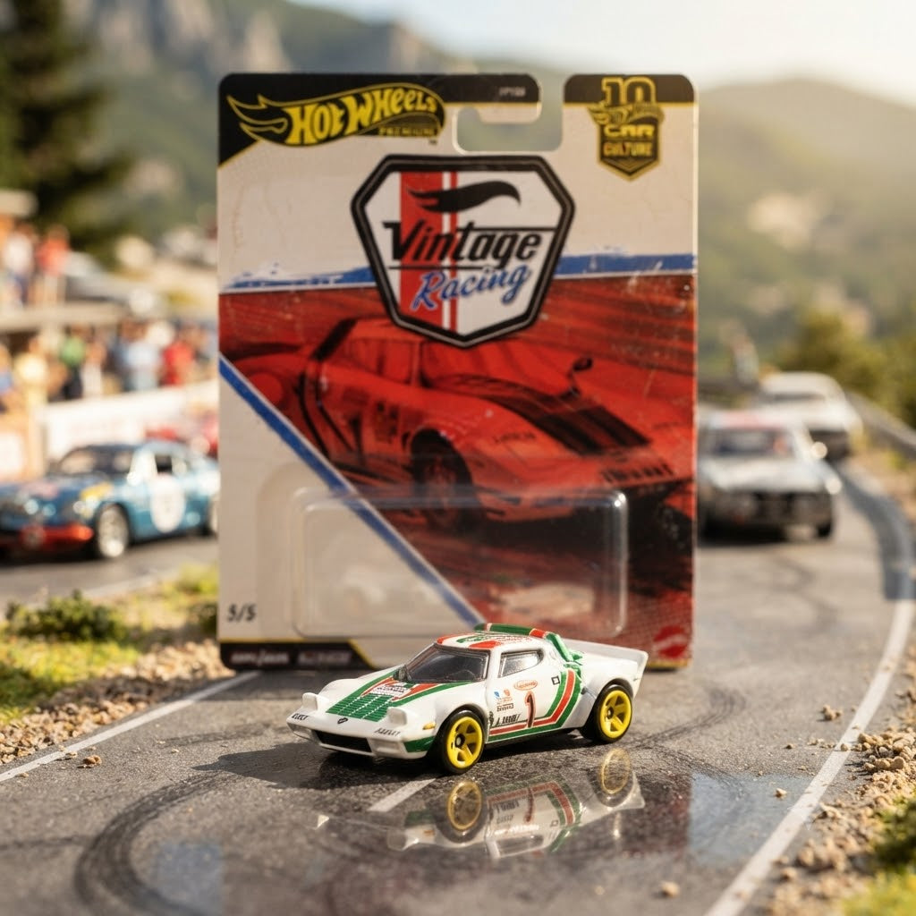 Hot Wheels Premium Car Culture: Lancia Stratos (Vintage Racing Edition #5/5)-Imported