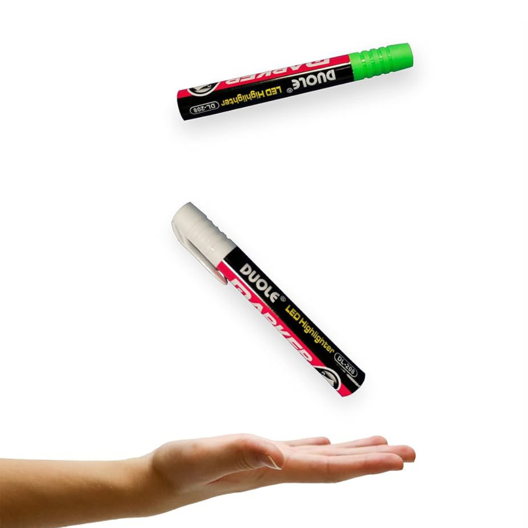 Water based neo ink that glows brilliantly and its washable, erasable