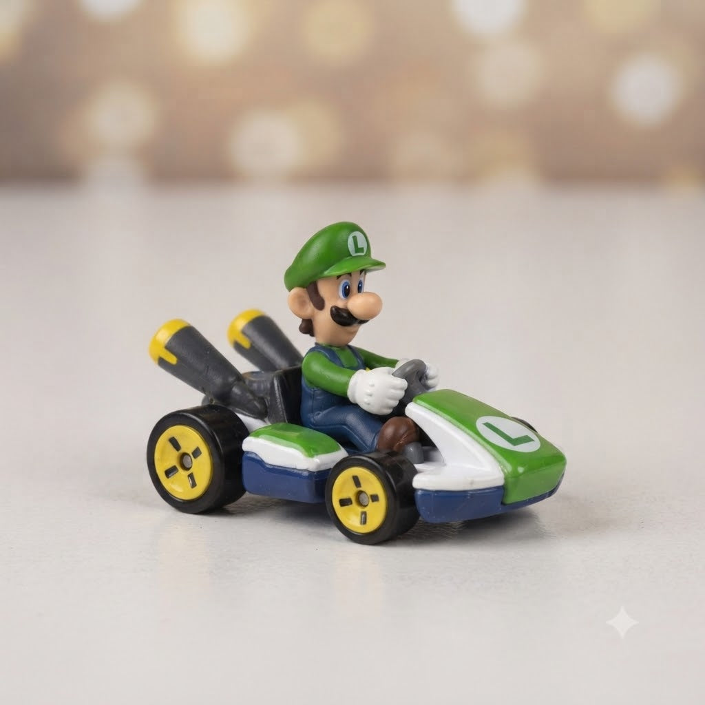 Luigi Standard Kart - Hot Wheels Mario Kart Die-Cast Miniature