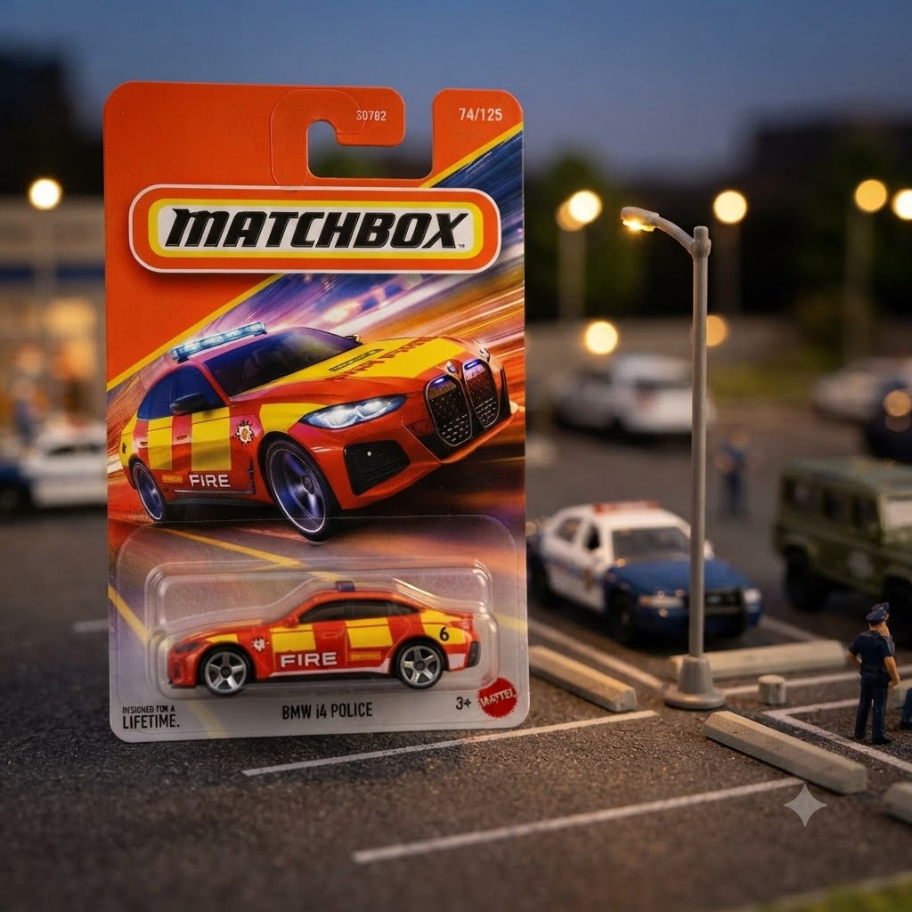 Matchbox Imported BMW i4 Police Die-Cast Car (74/125)