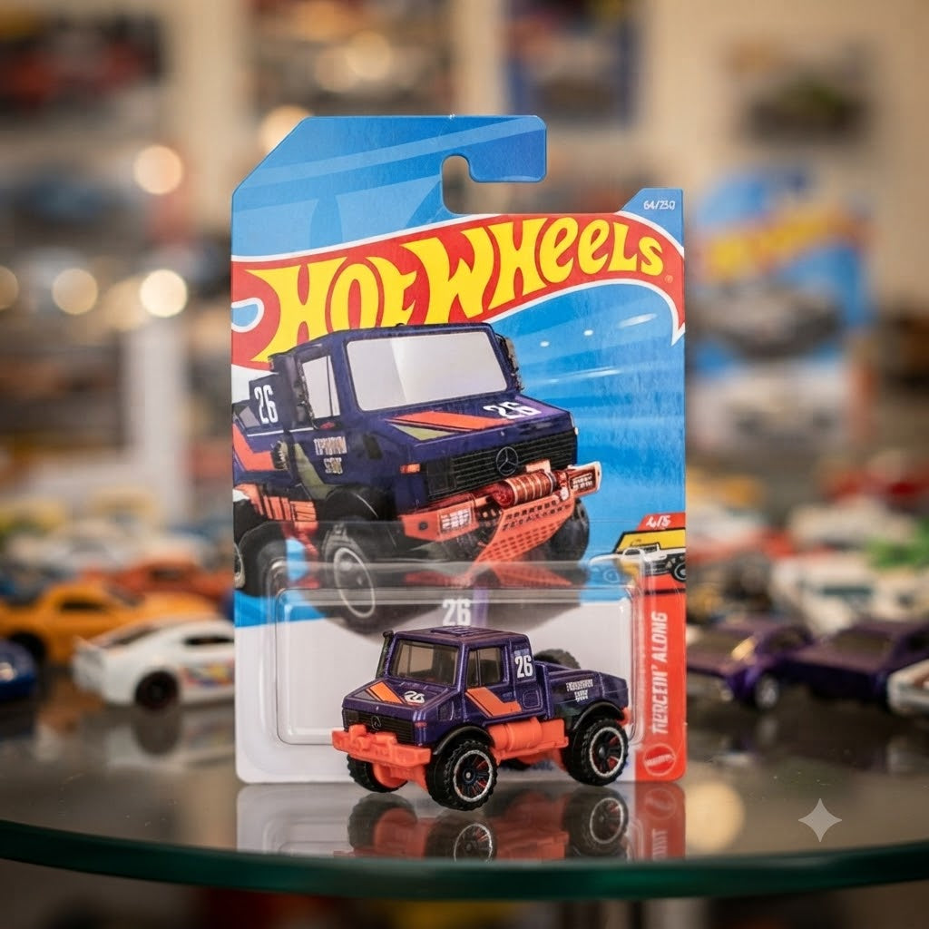 Hot Wheels Collectible Die-Cast Vehicle Assortment: Mercedes-Benz Unimog 1300L & Pagani Zonda Cinque