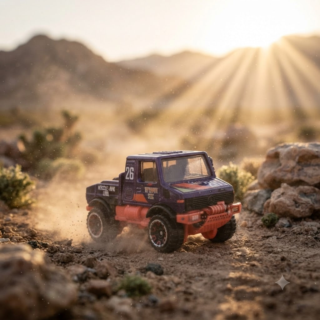 Hot Wheels Collectible Die-Cast Vehicle Assortment: Mercedes-Benz Unimog 1300L & Pagani Zonda Cinque