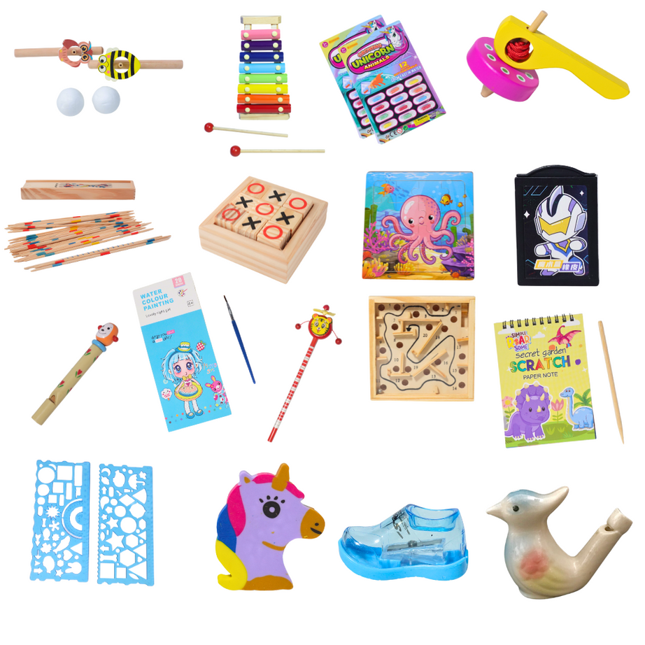 Kidsbestie- Magic Combo 17 in 1 | 3D XOX | Magic Eraser | Big Tops | Blow Pipe | 8 Notes Xylophone | Scratch Book | Mikado | Jigsaw Puzzle | Musical Clay Toy