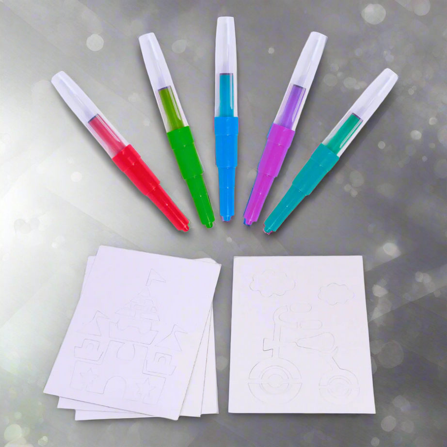 Kidsbestie - Magical Coloring Spray Blow Pens for Kids