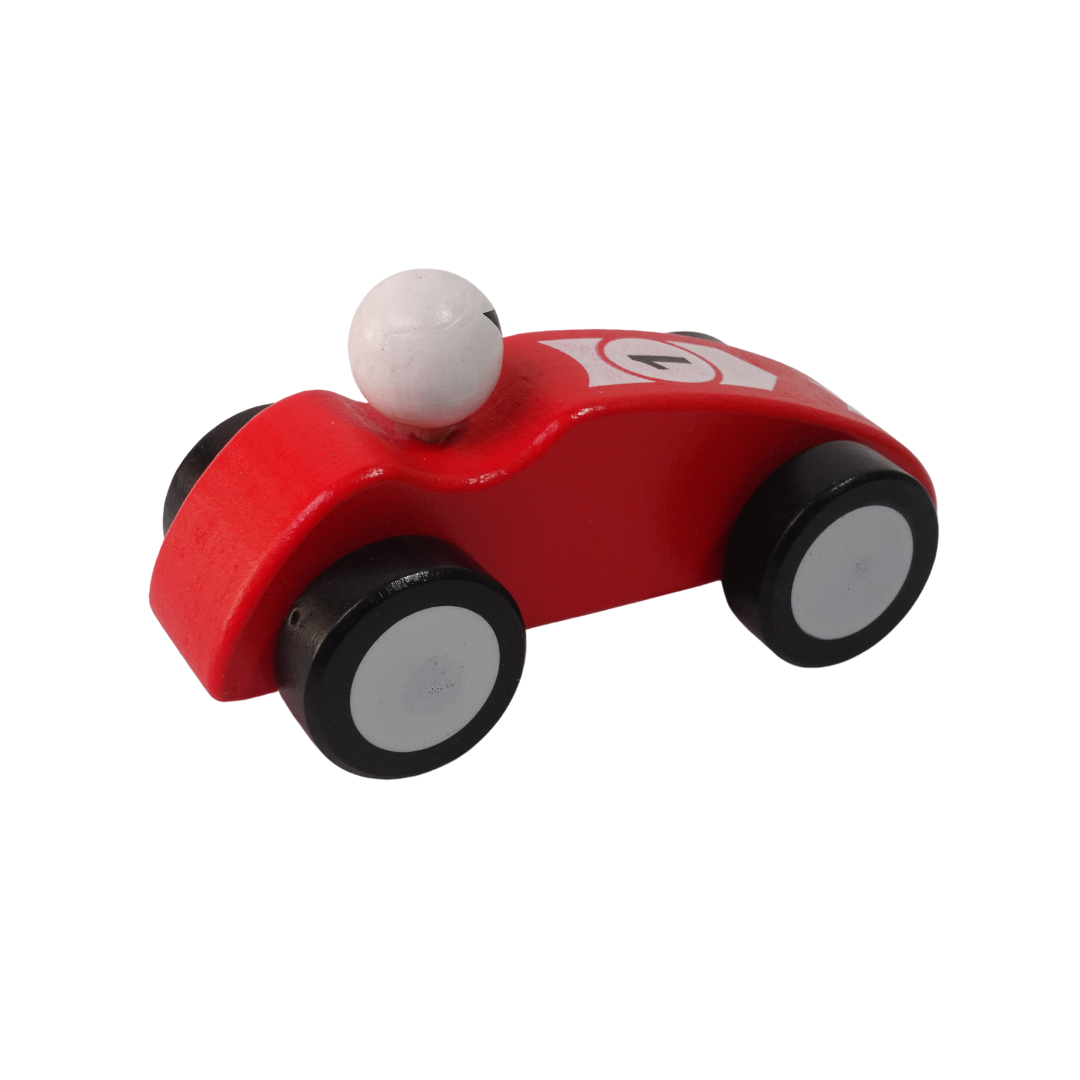 Kidsbestie-Man in race car