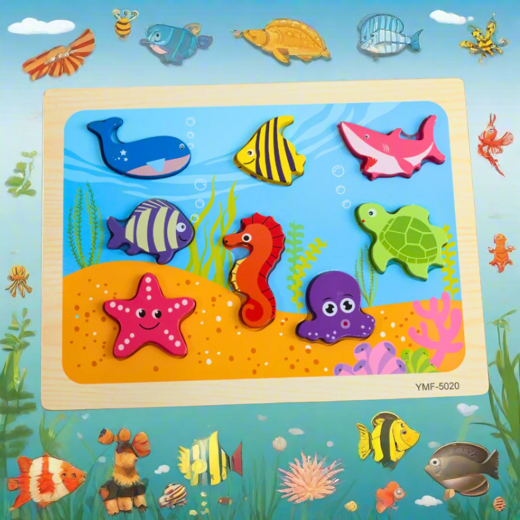 Kidsbestie-Marine Animals/ Insects/ Vehicles Puzzle-1