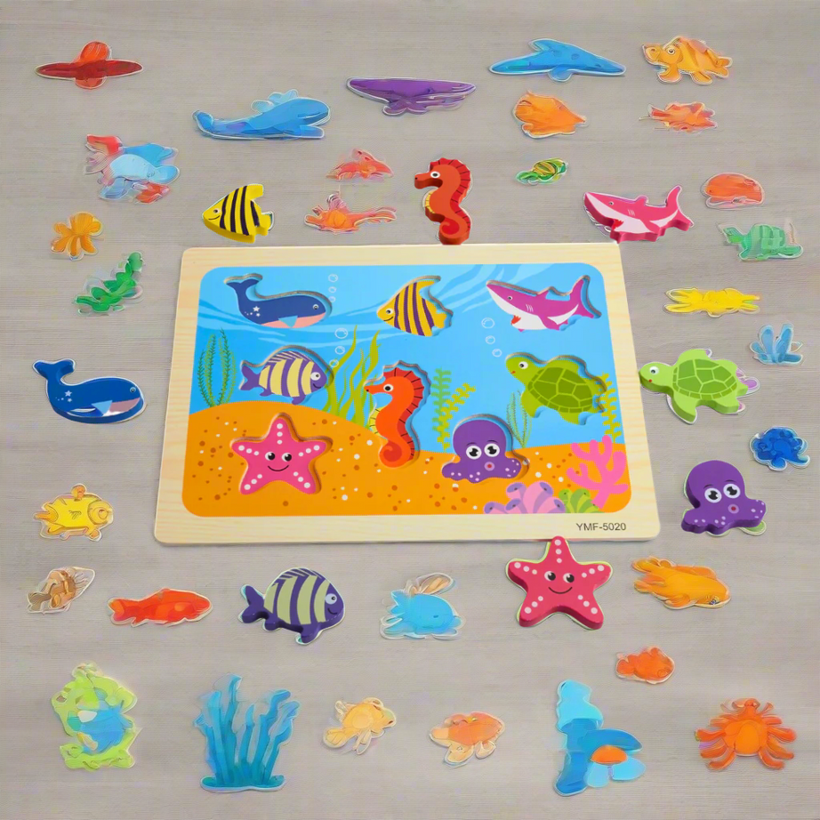 Kidsbestie-Marine Animals/ Insects/ Vehicles Puzzle-1
