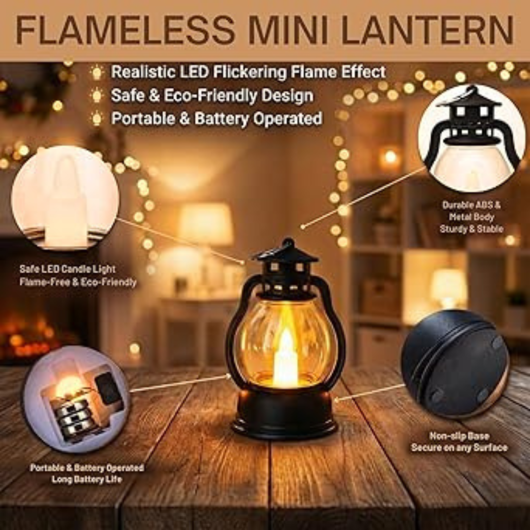 LED Flickering flame effect, safe and eco friendly design,portable & battery operated