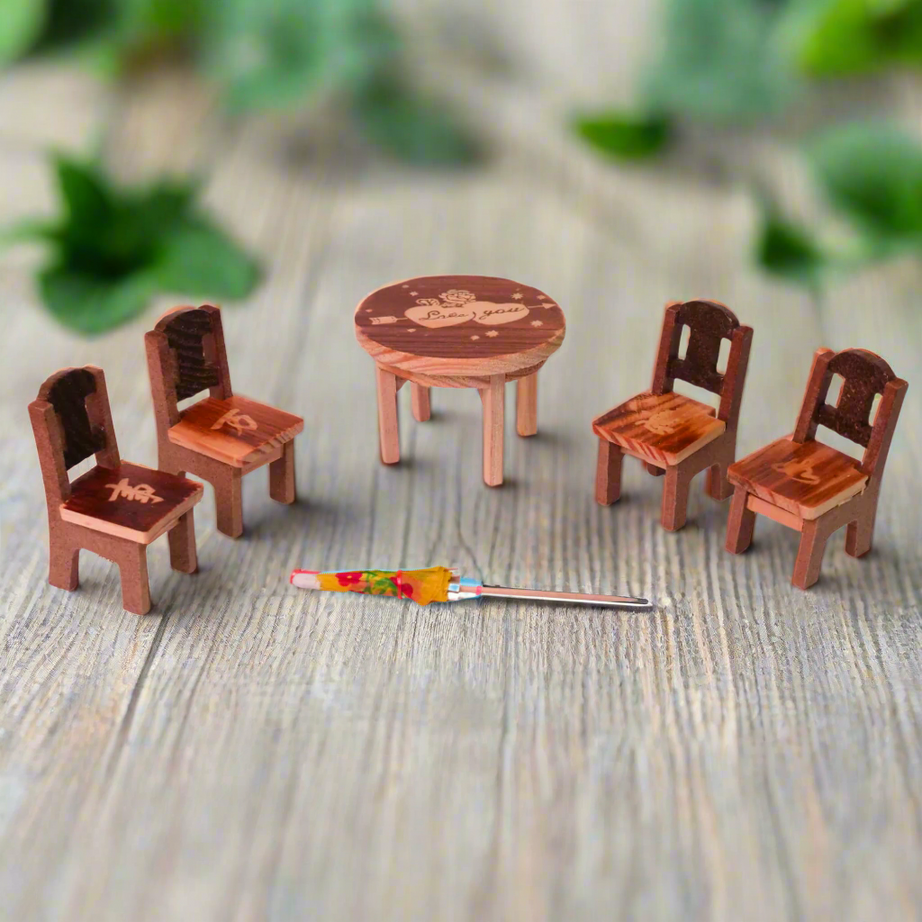 Kidsbestie-Miniature Chair and Table Set for Kids