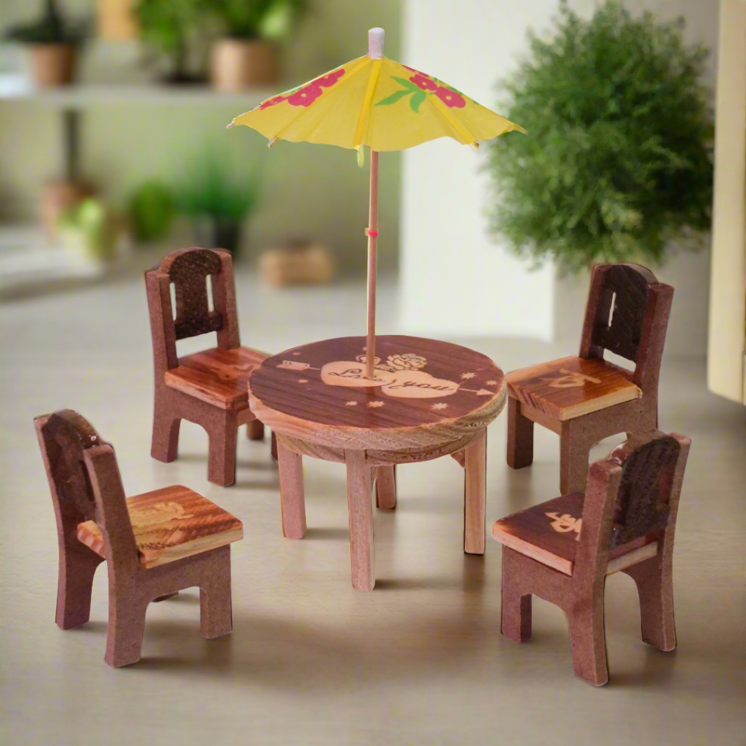 Kidsbestie-Miniature Chair and Table Set for Kids