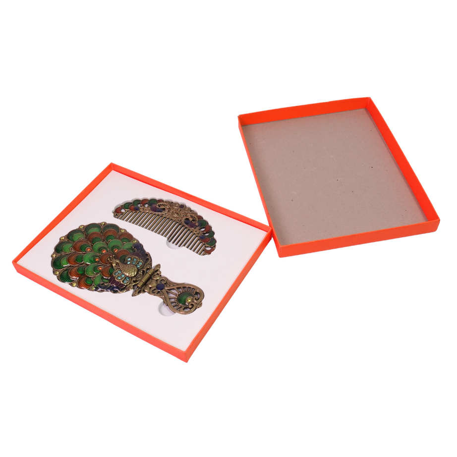 Kidsbestie-Hand Mirror and Comb Set for Stylish Haircare and Grooming
