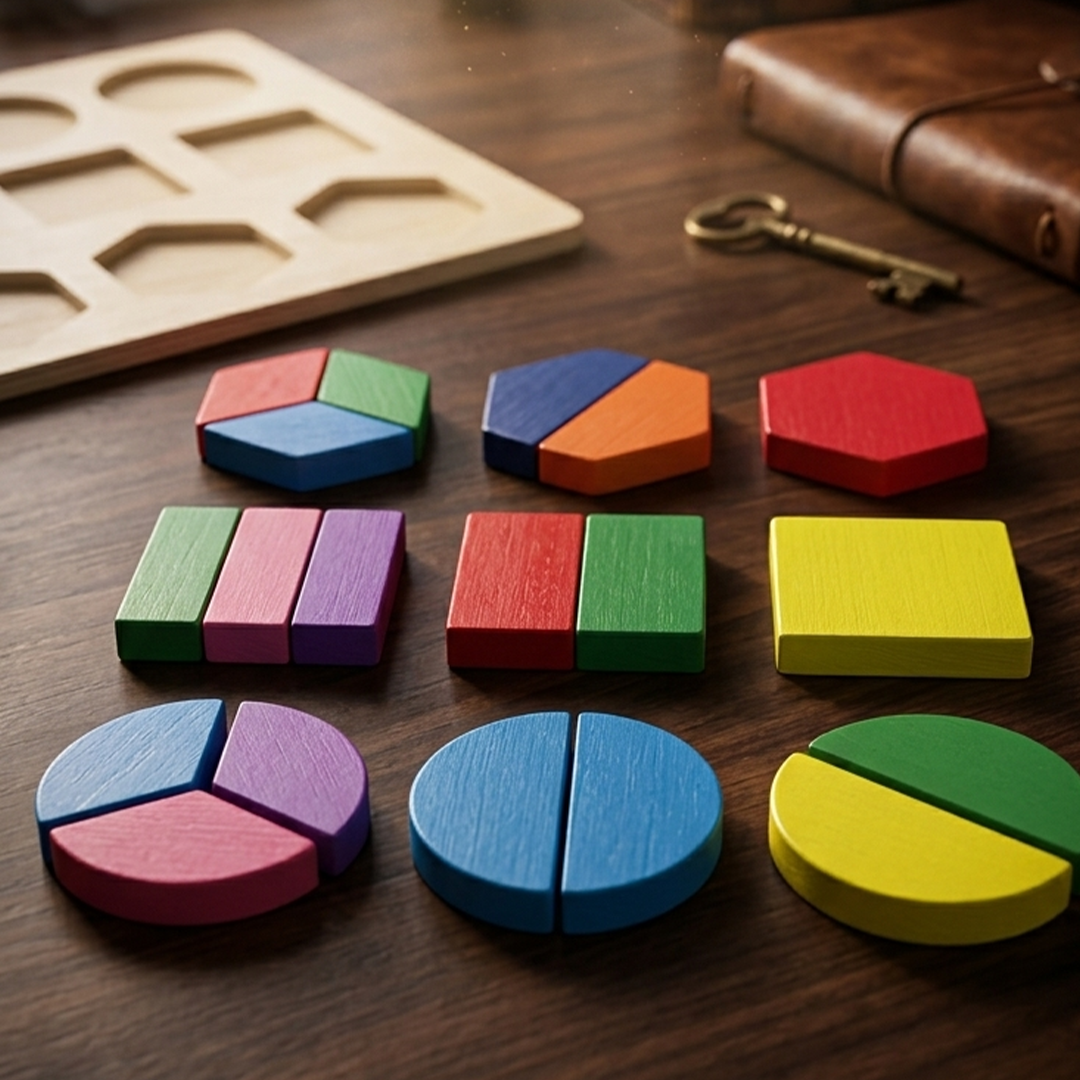Learning wholes, halves, thirds and quarters