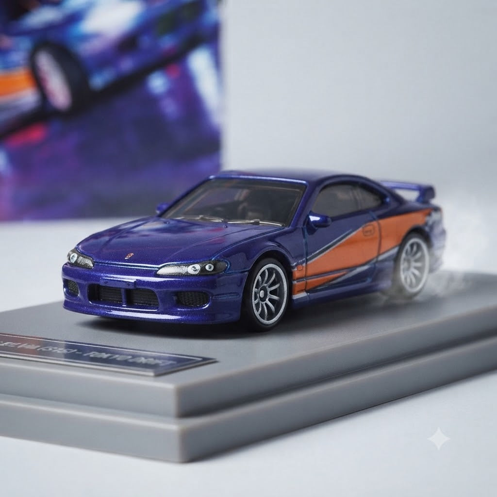 Hot Wheels Fast & Furious Silver Series: Nissan Silvia (S15) – Tokyo Drift Edition (2/5)
