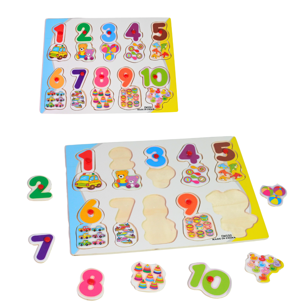 Kidsbestie-Numbers with Pictures Puzzle for Kids