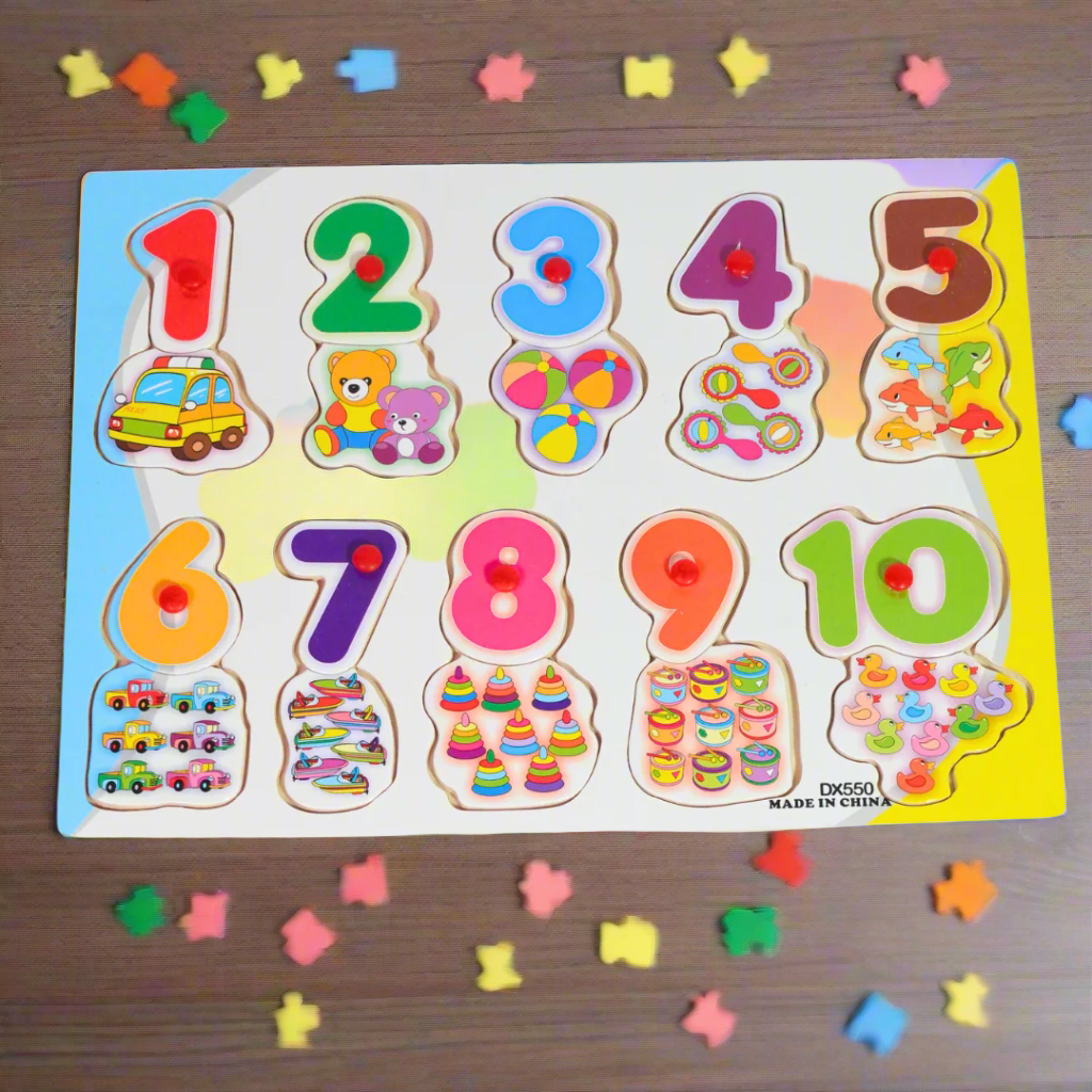 Kidsbestie-Numbers with Pictures Puzzle for Kids